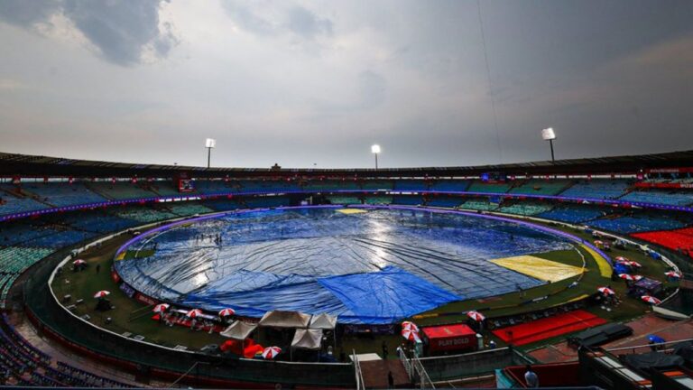 RCB بمقابلہ KKR: آئی پی ایل 2026، رائے پور میں بارش کے باعث ٹاس میں تاخیر