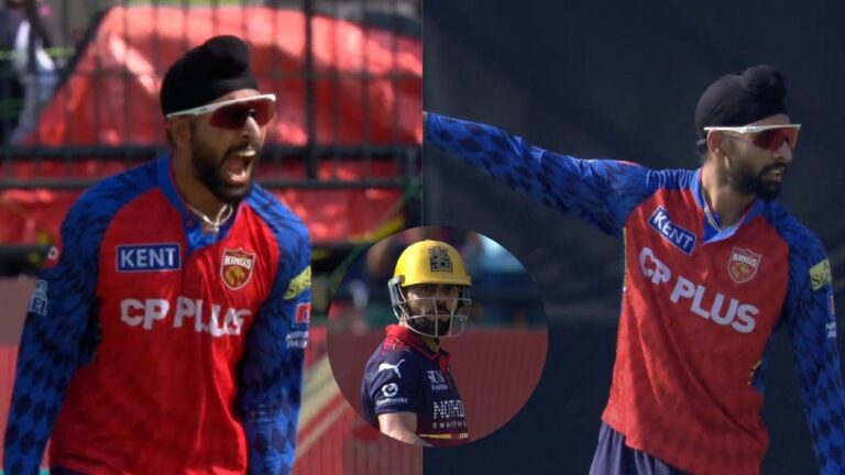 IPL 2026: ہرپریت برار کا وراٹ کوہلی کے سامنے جارحانہ جشن، آر سی بی کے بلے بازوں کو پویلین بھیج دیا