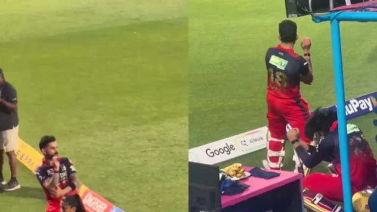 Virat Kohli teases Shubman Gill and Gujarat Titans with wild gestures during Qua – آئی پی ایل 2026: کوہلی کا شبمن گل کو ‘بابا جی کا ٹھلو’ کا اشارہ، ویڈیو وائرل