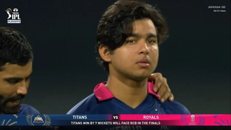 Heartbreak for Vaibhav Sooryavanshi; RR youngster nearly in tears after Qualifie – آئی پی ایل 2026: ویبھو سوریہ ونشی کی آنکھوں میں آنسو، گجرات ٹائٹنز نے راجستھان رائلز کو شکست دے دی